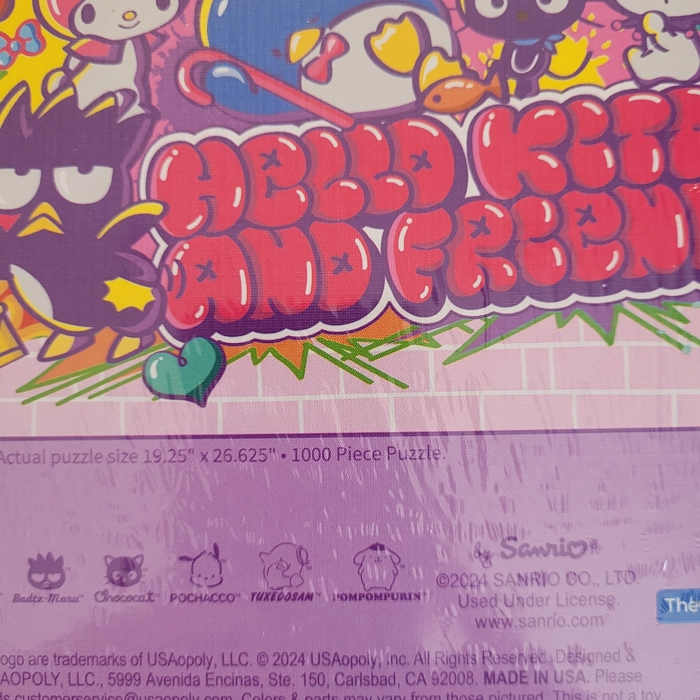 Hello Kitty & Friends “Tokyo Skate” 1000 Piece Jigsaw Puzzle Collectible SEALED - Picture 6 of 7
